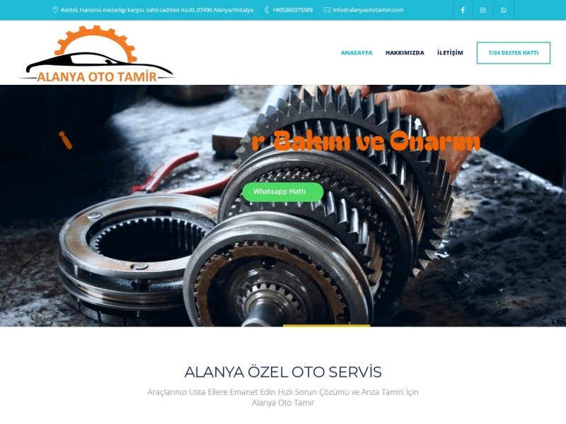 Alanyaototamiri Web Tasarım