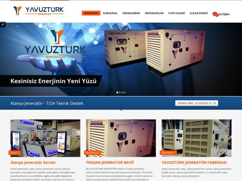 Yavuzturkjenerator Web Tasarım